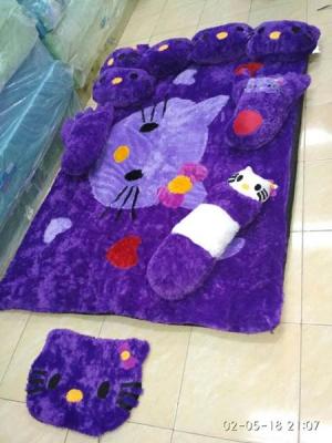 Karpet rasfur karakter Hello kitty ungu 01